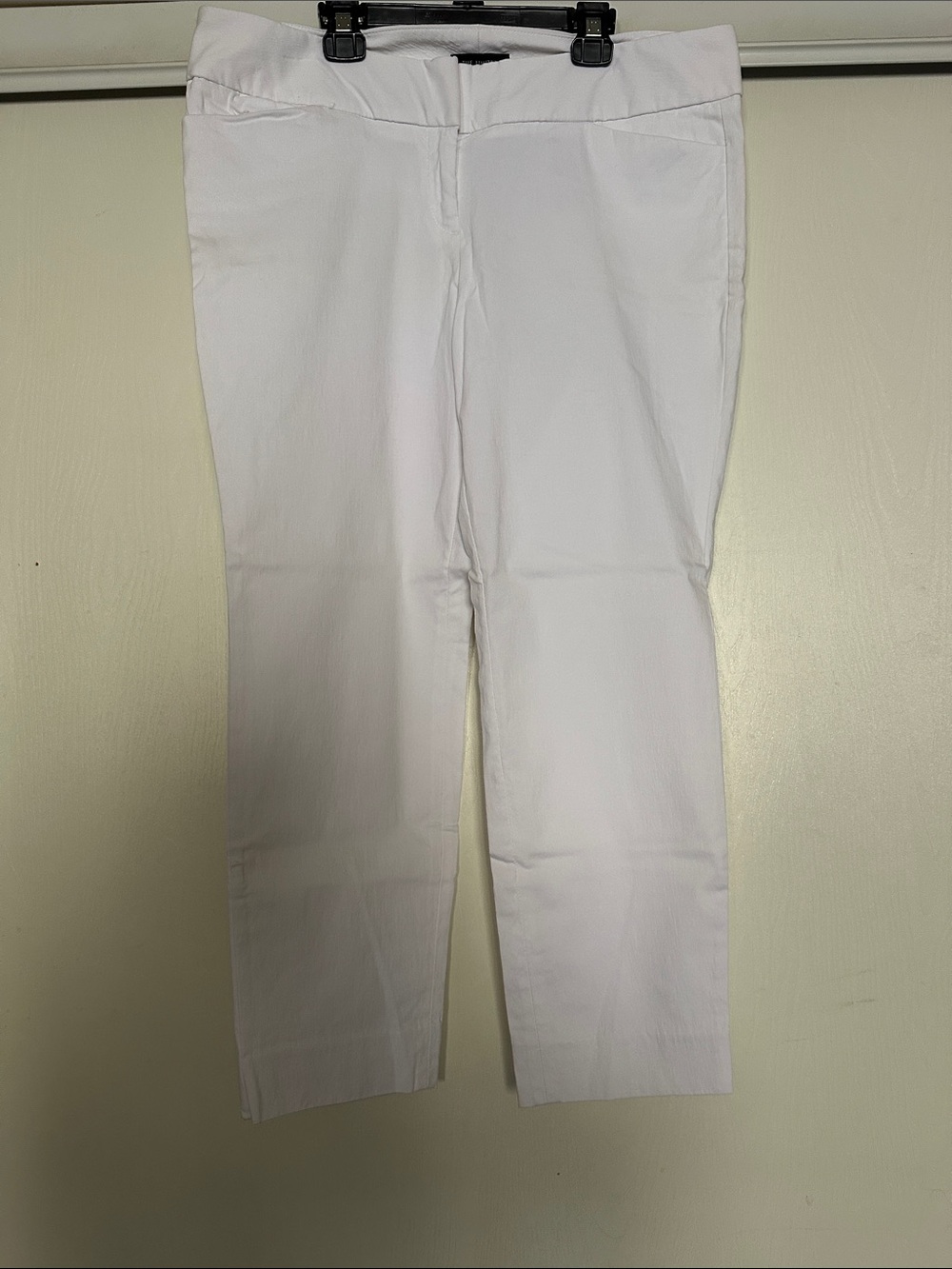 The Limited White Cropped Stretch Chinos